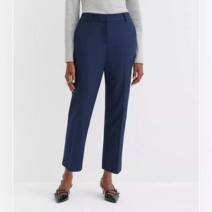 LOFT Navy Blue High Waist Skinny Trouser Pants